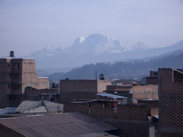 View of Huascarán from hotel