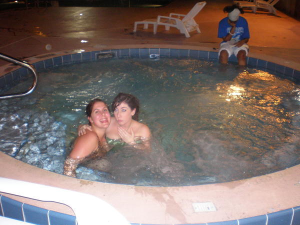 in the hottub