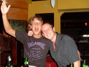 Me and mills on a night out in Sanur