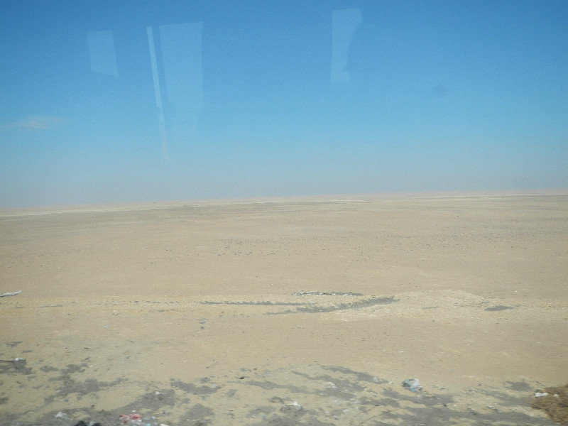 Desert view after entering Peru