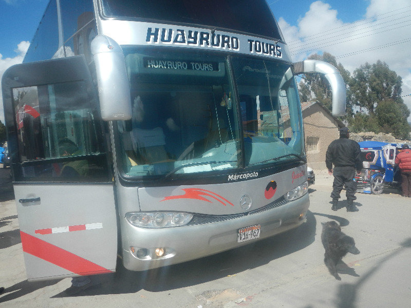 Our bus to Copacabana