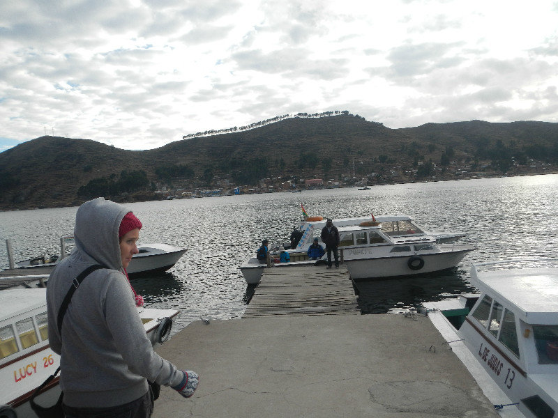 Ferry across the lake on the way to La Paz