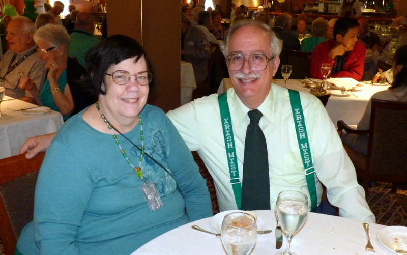 Janet & David at Dinner on St Pat's Day