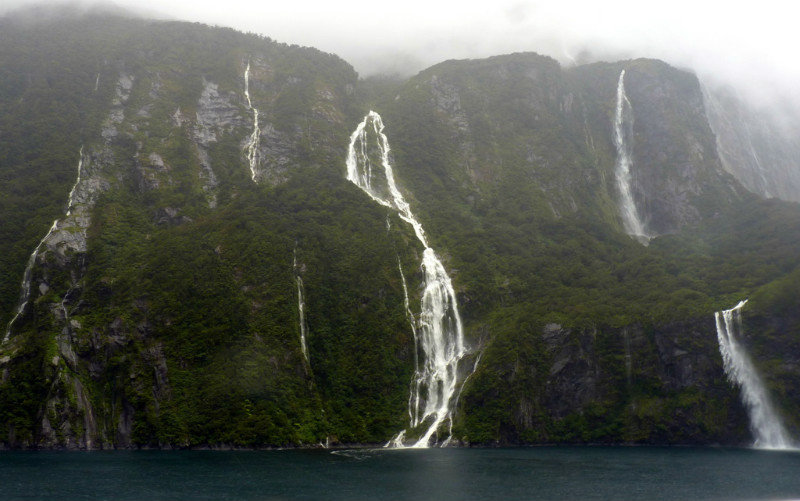More Waterfalls in Milford Sound