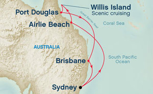 Cruise Map of Australia