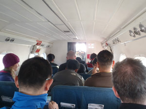Inside our plane