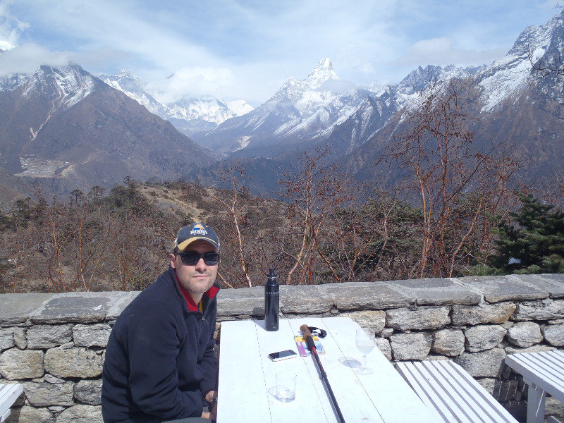 Taking in Mt Everest from the Everest View Hotel