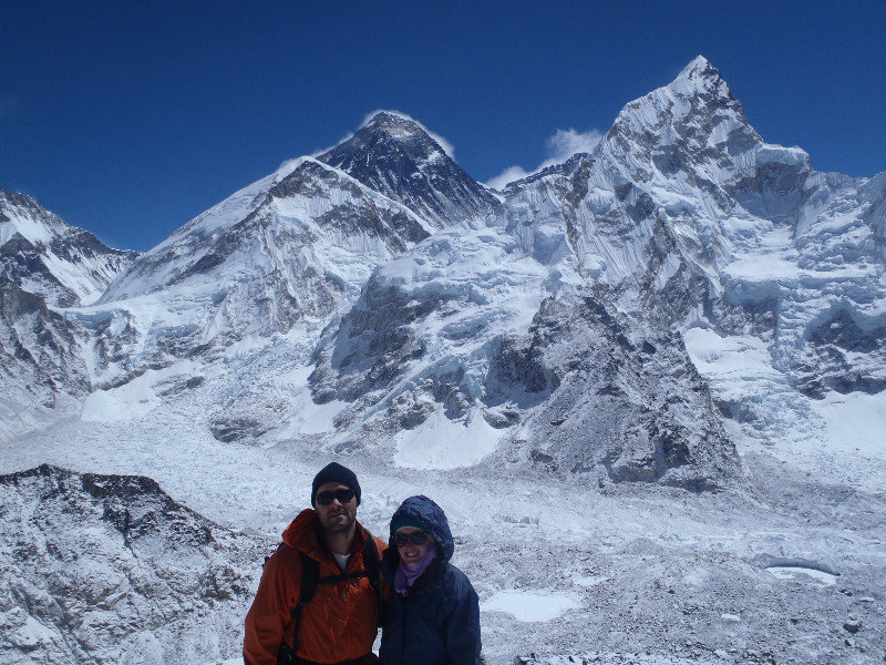 A fantastic shot of yours truly, oh and Everest is in the background