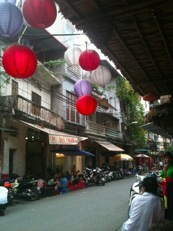 Pretty streets of Hanoi Old Quarter