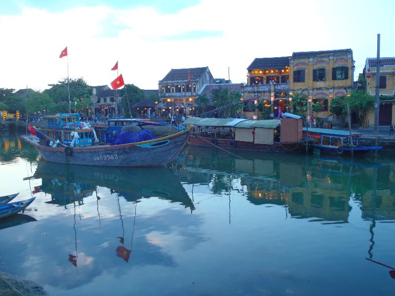 Beautiful riverfront of Hoi An