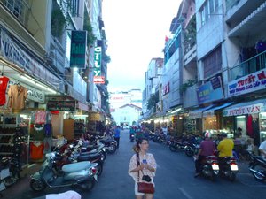 Market street in Ho Chi Minh