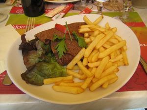 Lunch: "Le Hamburger" en crepe...