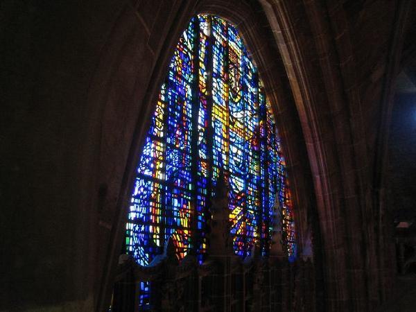 Very close to modern stained glass window...