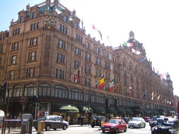 You can't not take a picture of Harrods!