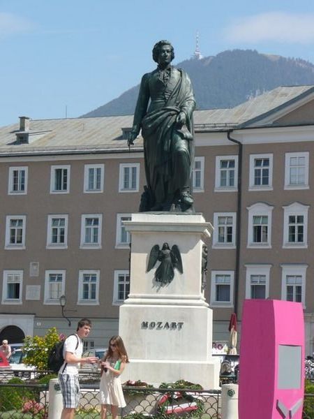 Mozart - 40% of people come to Salzburg because of him, and what do the other 60% come for - yes, the Sound of Music!!!