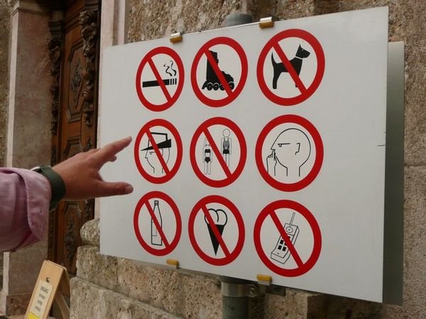 No Austrian-style hats allowed!