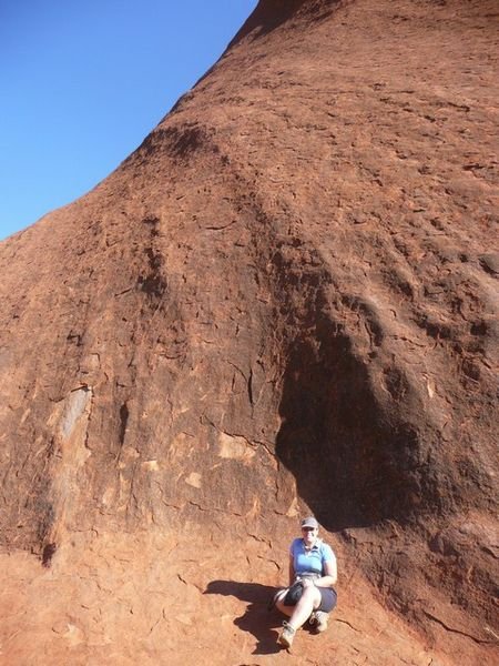 Me with maybe 75% of the rock height above me