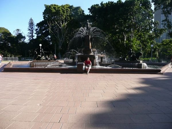 Me & the fountain in Hyde Park