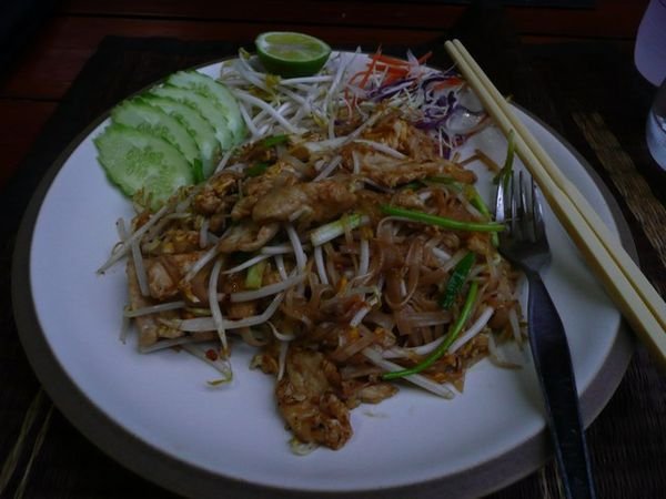 Chicken Pad Thai, yum!