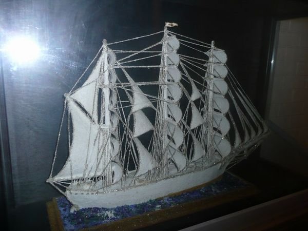 A ship made from porridge by a prisoner