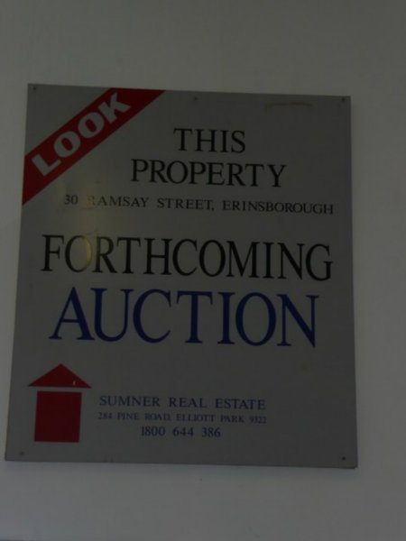 A 'Ramsey Street' for sale sign