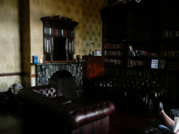 Nice library in the YHA!