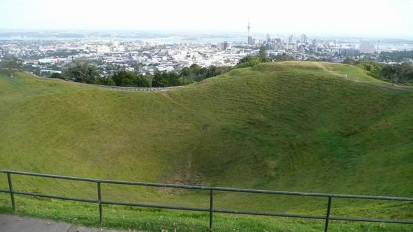 The crater of Mount Eden