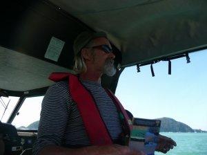 Our character of a boat driver... kept warning us away from the goblins!