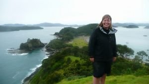 Me at the most photographed island on the Bay of Islands