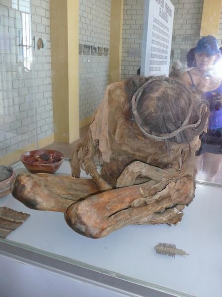 One of the excavated/preserved bodies