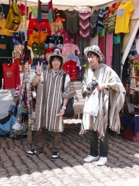 Japanese tourists dressed up!