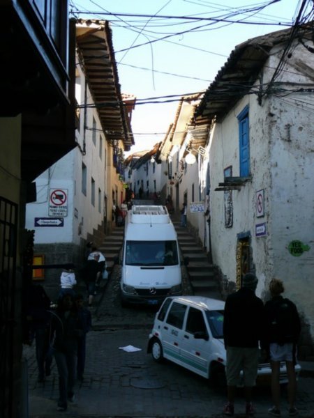 Narrow streets of Cusco