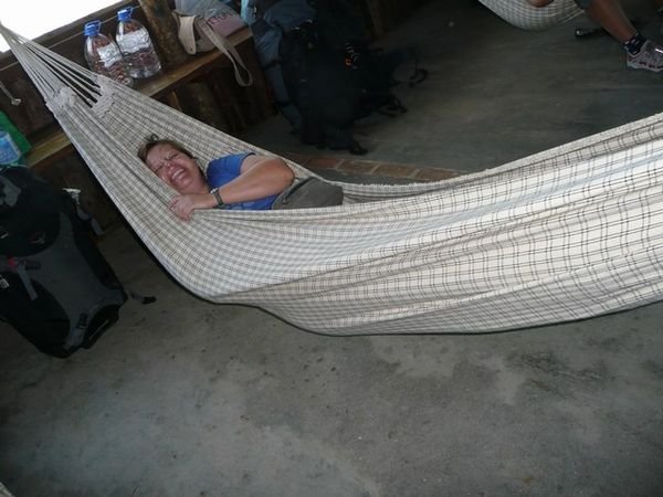 Never even sat in a hammock before, let alone slept in one!