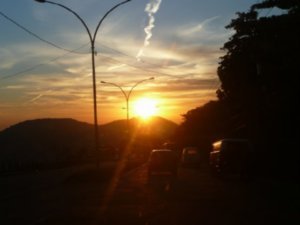 Very early sun in Rio