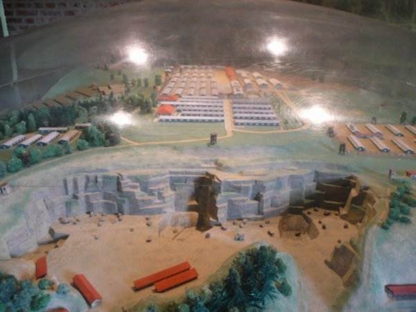 Scale model of the working camp