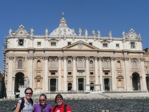 Lisa, Liz & Bex at the Vatican