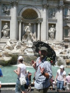 Glenn @ the Trevi Fountain