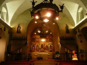 Inside Ordino church