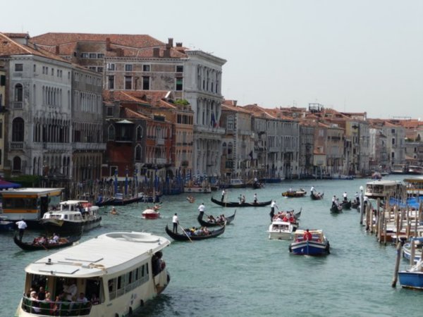 Traffic jam on the Grand Canal