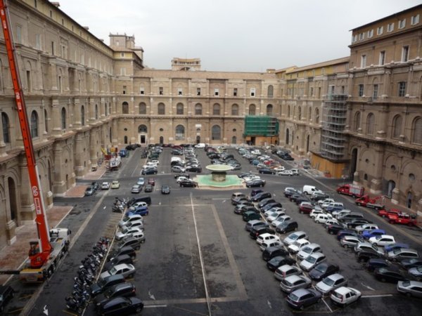 for a break, the Vatican Car Park