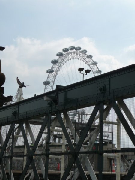 Looking across to the wheel