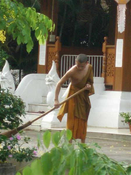 sweeping away