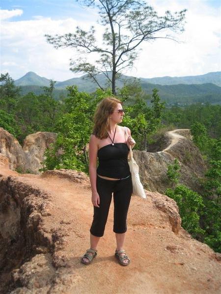 posing in the Pai canyon