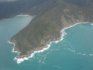 flying over to the South Island