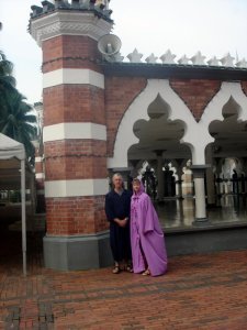 Visitng a Mosque in KL