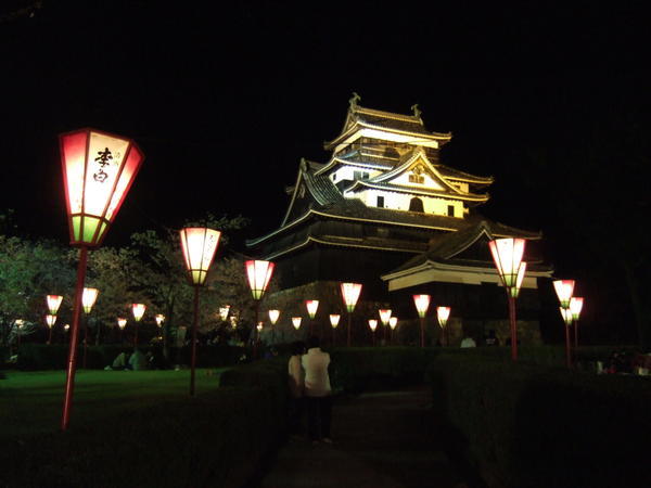 Matsue Castle at night