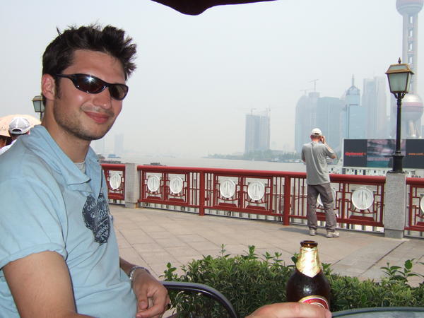 Beer on the Bund... Cheers!