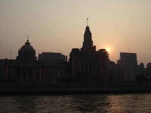 Sunset over the bund