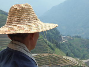 Overlooking the terraces at Longji