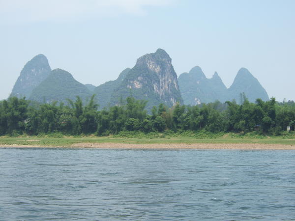Riverside view in Yangshuo